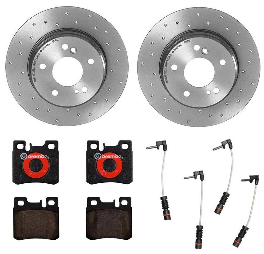 Brembo Brakes Kit - Pads and Rotors Rear (278mm) (Xtra) (Ceramic)